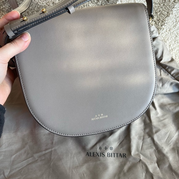 Alexis Bittar Twisted Gold Saddle Bag - Picture 7 of 8